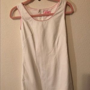 Lilly Pulitzer Scalloped Seersucker White Dress