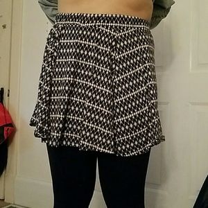 Skater Style Printed Skirt