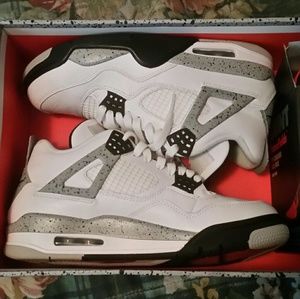 Size 8 jordan cement 4s