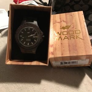 Wood mark watch - unisex