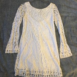 white lace dress