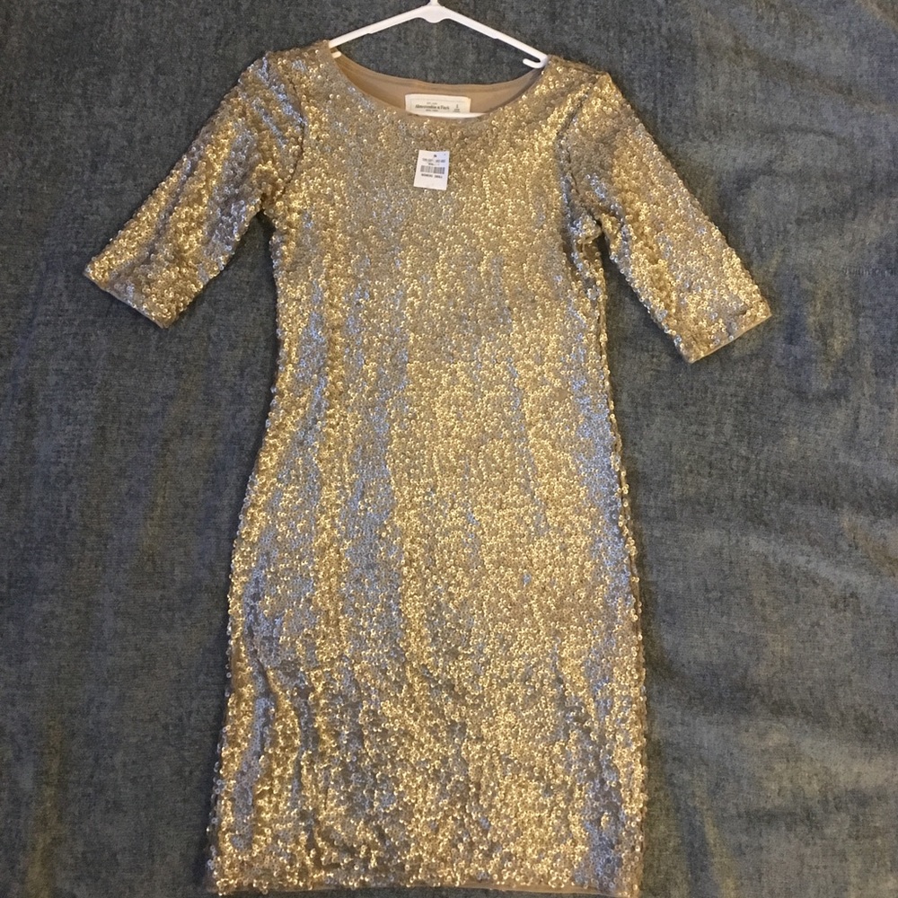 NWT gold sequin dress