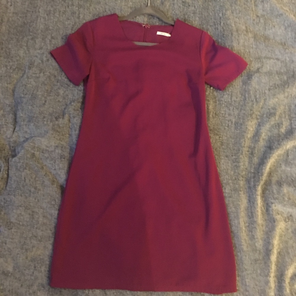 Magenta Silk Dress