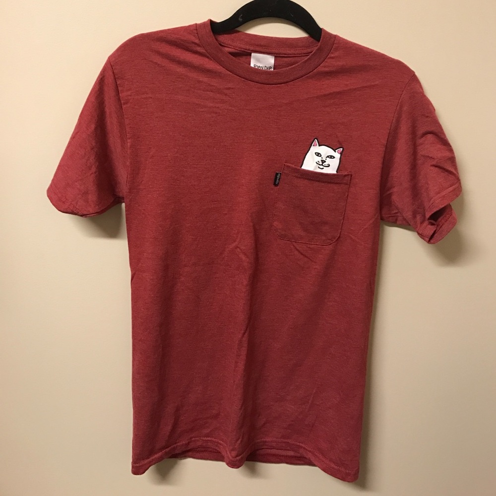 RipNDip flicking off cat shirt