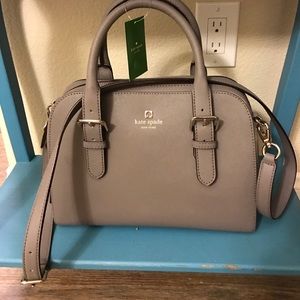 Grey Kate Spade satchel bag