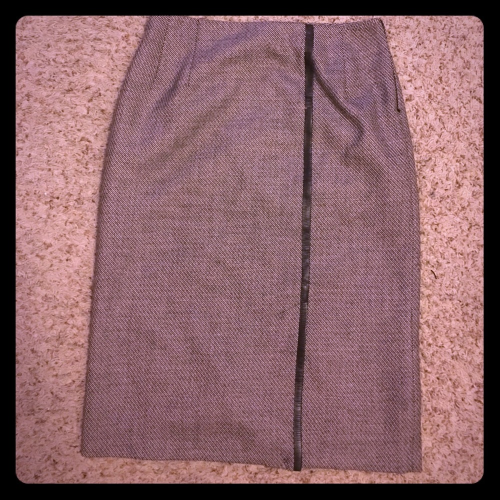 Harve Benard Chocolate Pencil Skirt