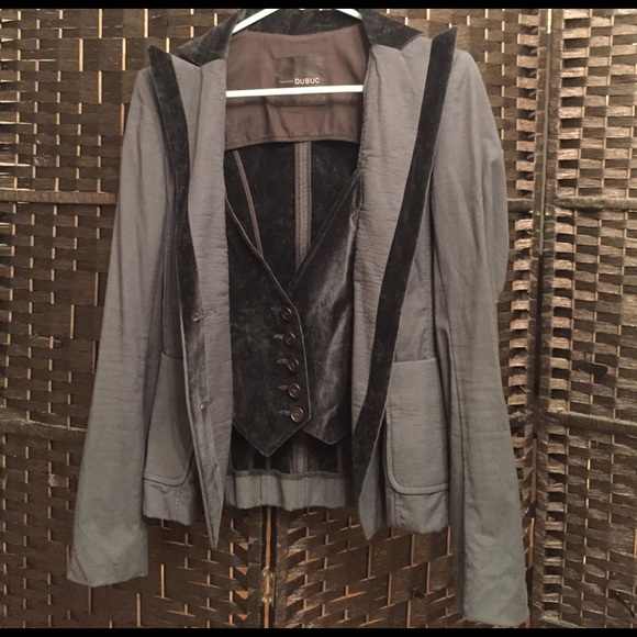 PHILIPPE DUBUC BLUE WOMEN BLAZER - Picture 1 of 8