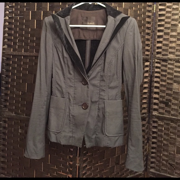 PHILIPPE DUBUC BLUE WOMEN BLAZER - Picture 2 of 8