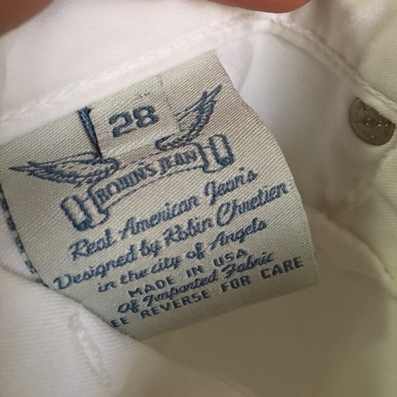 ROBIN'S CARGO CROPPED JEANS SZ 28 - Picture 6 of 6