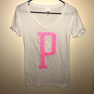 Scoop Neck LOVE PINK t-shirt