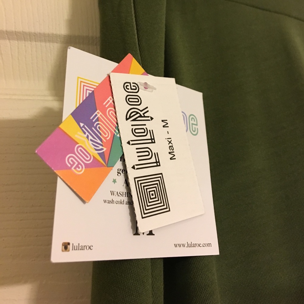 Olive Green LuLaRoe Maxi Skirt