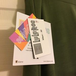 Olive Green LuLaRoe Maxi Skirt