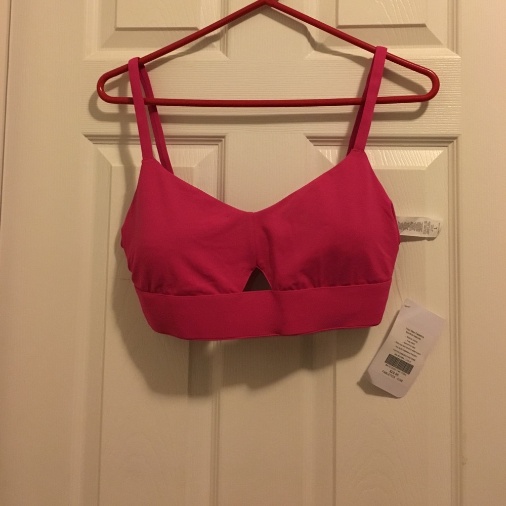 NWT FABLETICS LARGE HOT PINK SPORTS BRA
