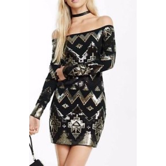 Express Dresses & Skirts - Express Off the shoulder dress