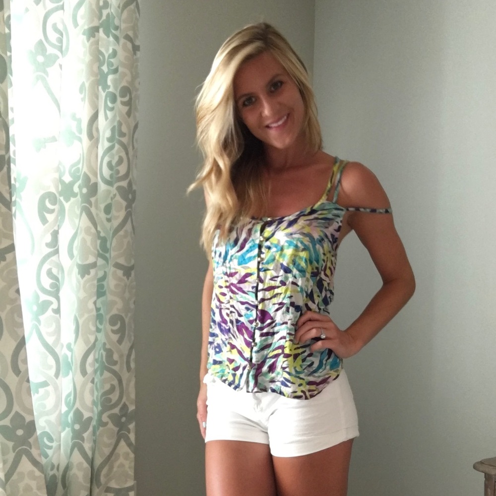 Multi colored tank top