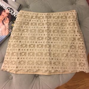 J Crew Eyelet Skirt