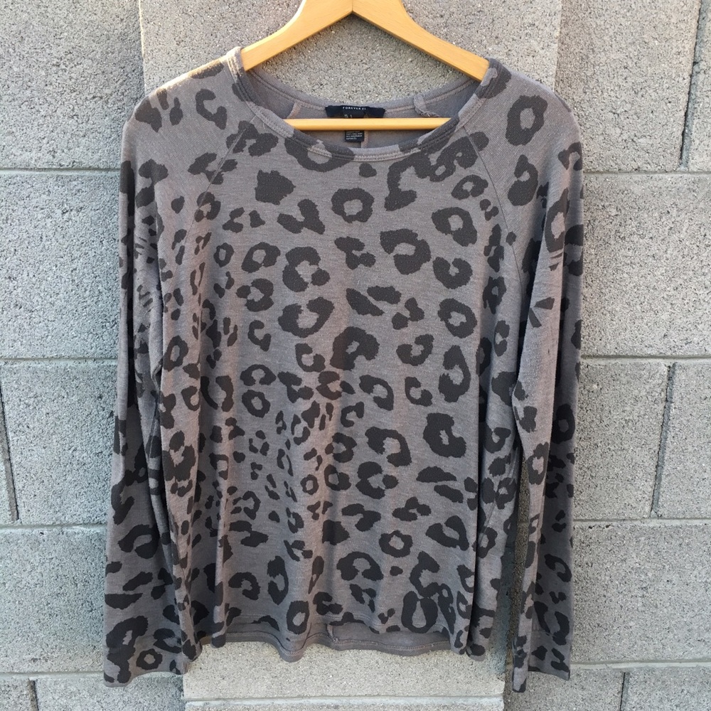 Forever 21 Cheetah Print Sweater