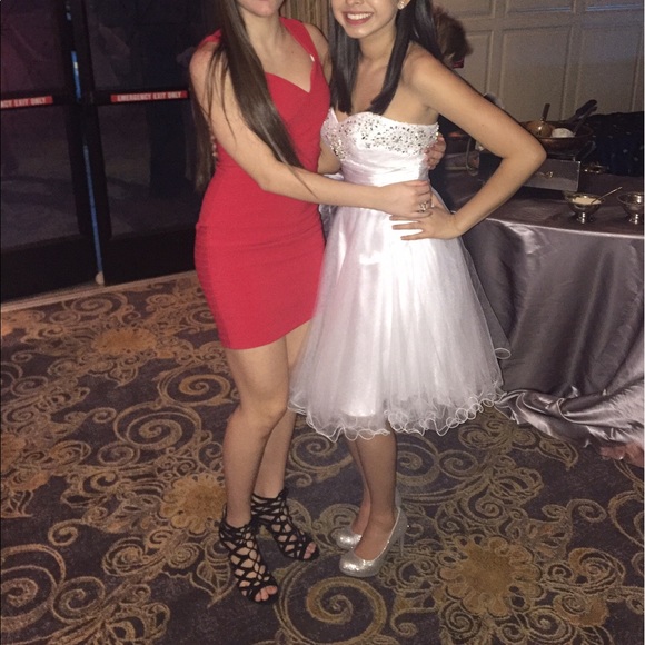 Pure white shortened dress - Picture 3 of 6