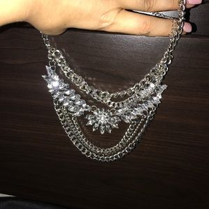 Silver dressy necklace