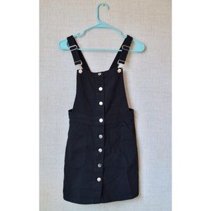 NWT H&M Black Mini Overall Dress