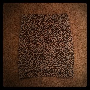Cheetah print skirt