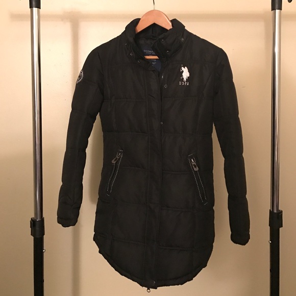 U.S. Polo Assn. Women's Long Puffer Jacket - Picture 1 of 4