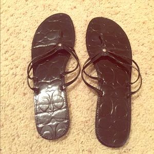Black Coach Sandals