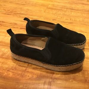 Sam Edelman platform suede espadrilles