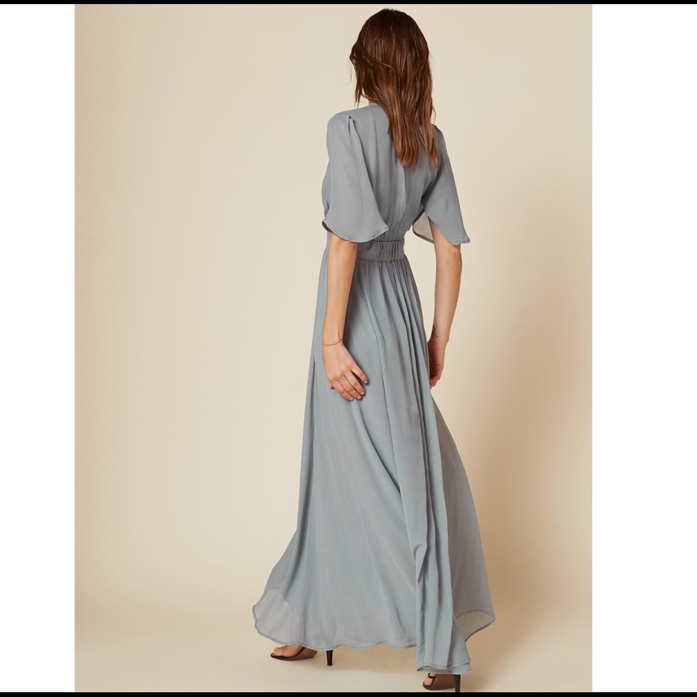 ⚡️SOLD⚡️SOLD⚡️Reformation pale blue Teegan dress - Picture 3 of 6