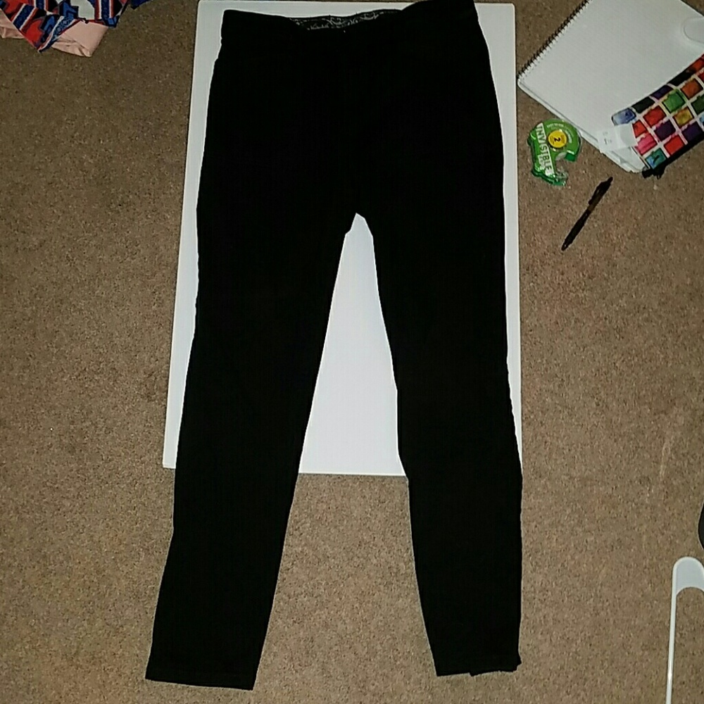 Black soft dress pants