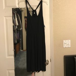 Old navy black racerback cotton dress size small
