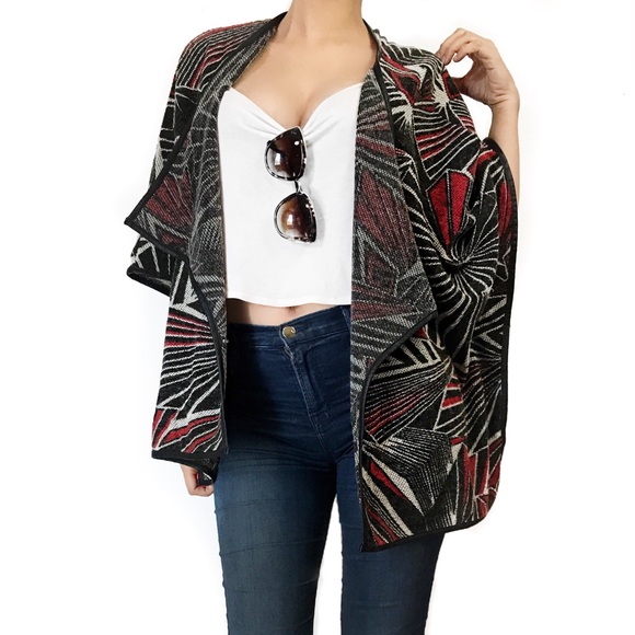 Anthropologie Tops - Anthropologie sugar lips tribal print cardigan