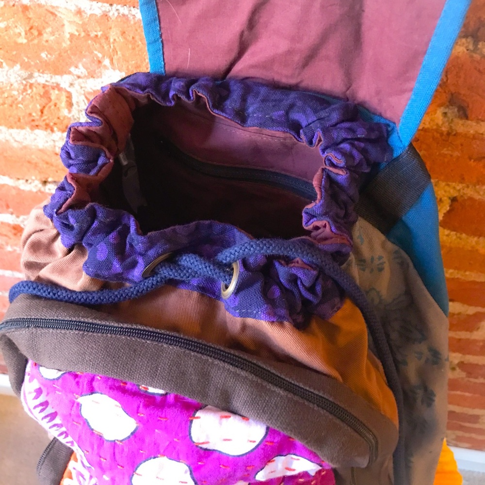 Bright Patchwork Backpack - Picture 5 of 5
