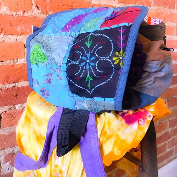 Bright Patchwork Backpack - Picture 3 of 5