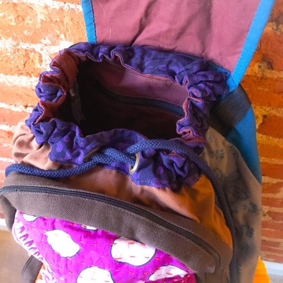 Bright Patchwork Backpack - Picture 5 of 5