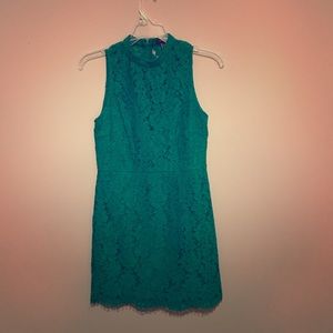 Green lace dress