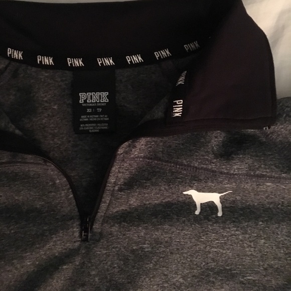 Victoria Secret Pink Half Zip Sweater/Top - Picture 2 of 2