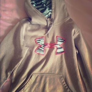 Gray Under Armour hoodie