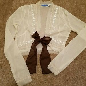 Delia's cropped sheer bolero