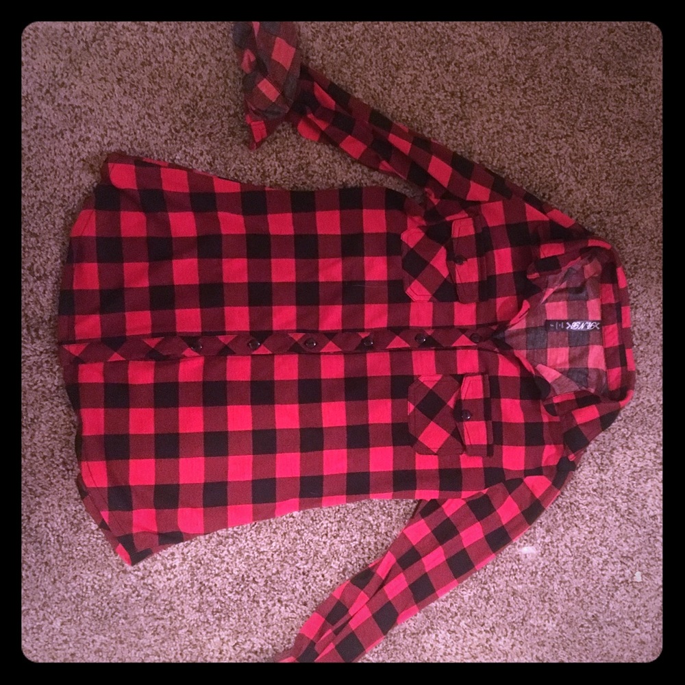 Small plaid shirt
