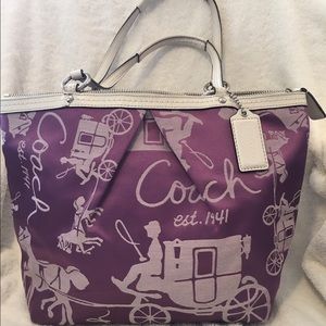 COACH Purple Shoulder Bag