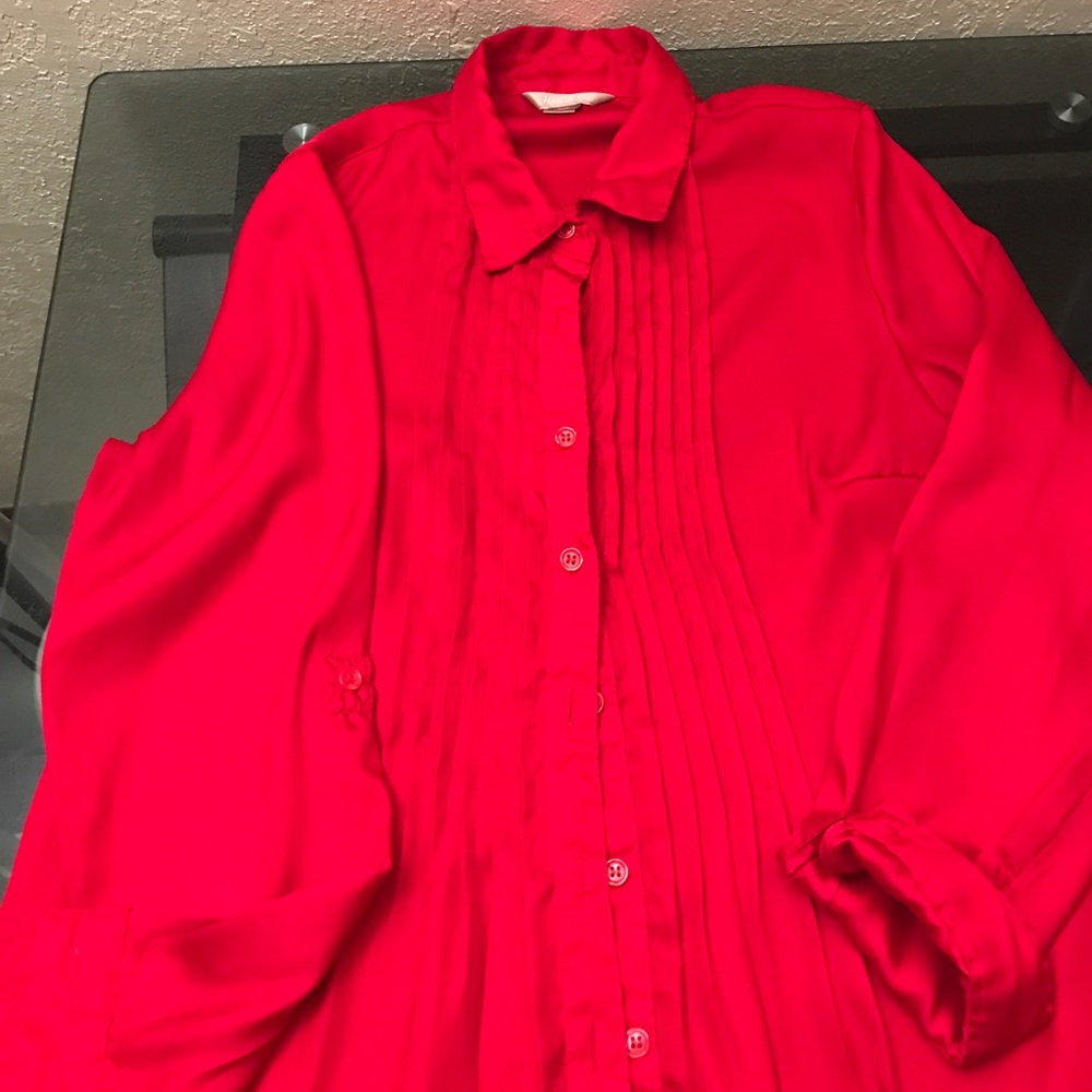 Dressy red shirt