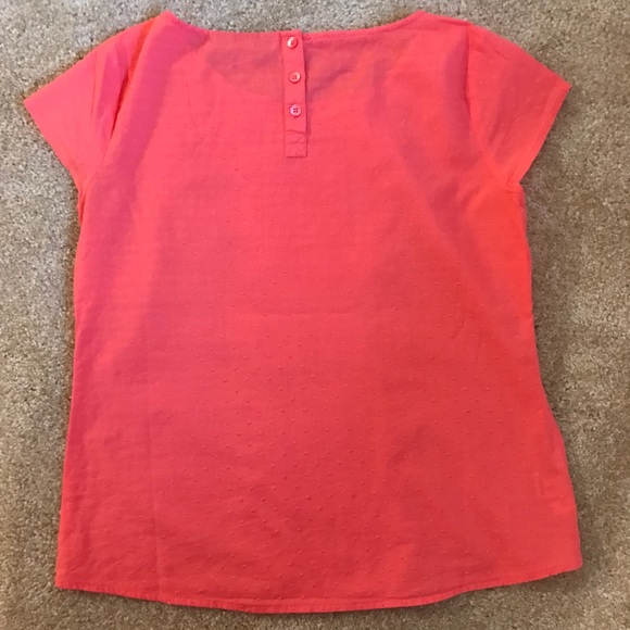 LOFT Short Sleeve Eyelet Top XSP - Picture 4 of 4