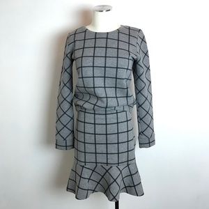 🆕 LOFT Windowpane Sweater & Skirt Set