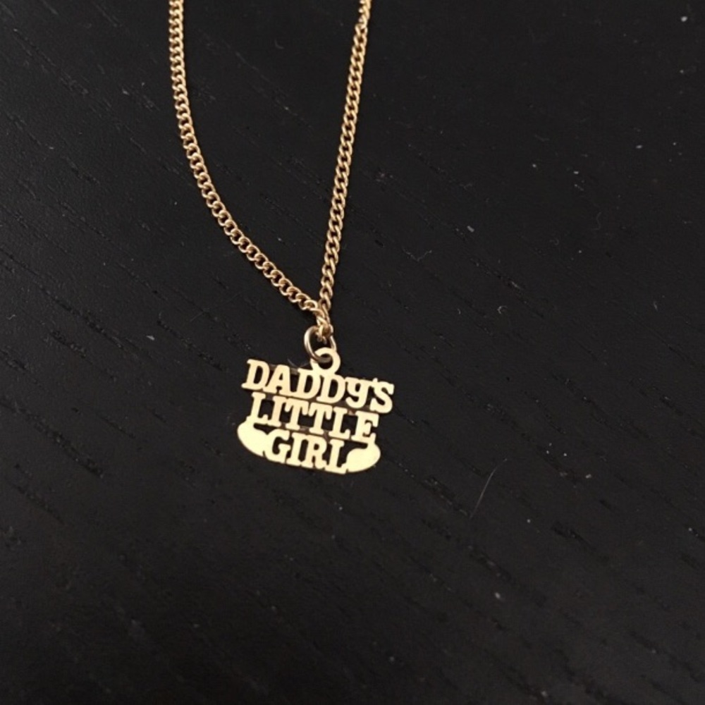 14k gold daddy's little girl charm