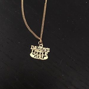 14k gold daddy's little girl charm