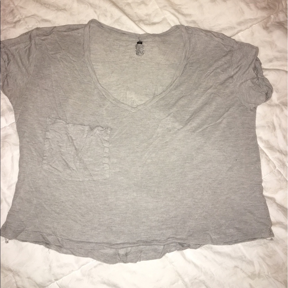 Victoria's Secret Sport Grey Crop Top