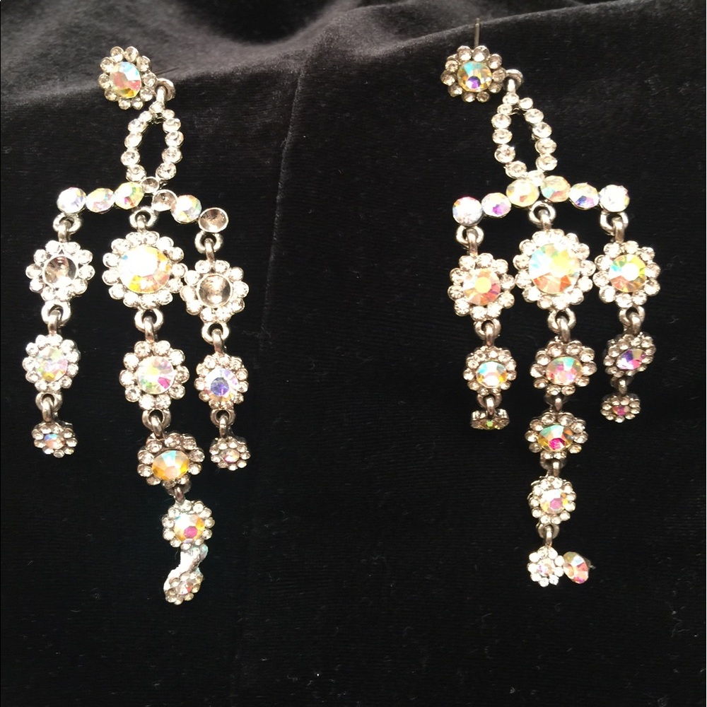 Rhinestones Chandelier Earrings