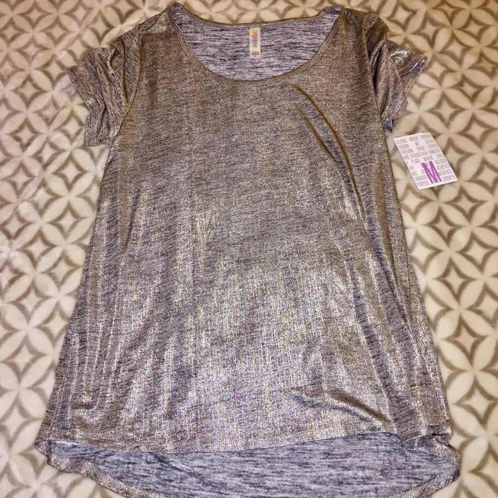 Metallic Lularoe top
