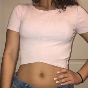 Light pink Crop top